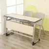 Escritorio y silla para estudiante de entrenamiento de persona doble, escritorio y silla de aula, mesa de tutoría, escritorio de aprendizaje institucional, cuidado después de la escuela, escritorio escolar