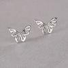 Colección 1: Artículos Populares de Vendedores Ambulantes Pendientes de Plata 925 con Cierre de Mariposa Pendientes Pequeños Creativos Estilo Coreano para Mujer Pendientes Mini de Corazón