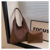 Bolso Cruzado Estilo Coreano Bolso de Gamuza Nuevo para Mujer Versátil Transfronterizo Bolso de Hombro Retro Gran Capacidad Bolso Tote para Viajar