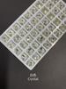 Qingdao 8mm Fondo Plano Flor de Piedra Preciosa Flor de Cristal Rhinestone DIY Venta al por Mayor Obsidiana Plateada Cuentas Sueltas Fantasma Verde Natural Cuentas Sueltas