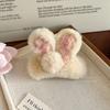 Lindas orejas de conejo de peluche horquilla rota mujeres 2022 nuevo lindo clip lateral flequillo clip bb adorno para la cabeza horquilla