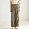 Novas calças de pijama térmicas femininas de outono, tecido escovado dupla face, adequadas para usar ao ar livre, estampa de desenho animado, calças de casa, calças compridas casuais
