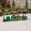 Decoraciones Navideñas Tren de Madera Navideño Jardín de Niños Regalos de Vacaciones de Navidad Exhibición de Ventana Juguetes Navideños