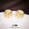 Brincos de Tarraxa Geométricos Simples de Textura Fina Agulha de Prata Modernos Versáteis Atacado Transfronteiriço Brincos Personalizados Joias de Orelha de Alta Qualidade