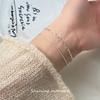 Pulsera de Plata Nalan S925 para Mujer Estilo Coreano Pequeña Fresca Doble Capa Hebilla Ovalada Moda Pulsera Geométrica S4382