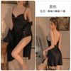 Pijama sexy Meishilan feminina de verão roupa íntima emocional sem bojo alças seda gelo alças com roupão conjunto 255