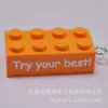 8764 Colgante Llavero de Bloque de Construcción de Puntos 2x4 Colorido Accesorios de Joyería Hechos a Mano DIY Colgante Producto Combinado Transfronterizo
