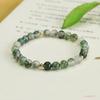 Pulseira de Ágata Aquática Natural Aiyu com Flores Flutuantes, Pulseira Feminina de Cristal Verde, Atacado de Fábrica S4090712