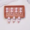 Paleta de Fruta de Verano Fresa Dibujos Animados Accesorios para Uñas Resina Piezas Pequeñas Pendientes DIY Pinzas para el Cabello Accesorios de Decoración para Uñas