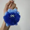 Fofo Pelúcia Imitação de Pelo de Coelho Rex Boca de Salsicha Bola de Carvão Bolsa Pingente Boneca Pingente Boneca Desenho Animado Corrente para Carro Atacado