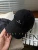 Boné de Baseball Bordado Estilo de Rua Americano para Mulheres com Circunferência de Cabeça Grande, Emagrecimento Facial, Aba Pequena Curva, Proteção Solar, Boné Simples de Sarja de Algodão Lavado para Homens