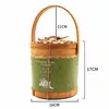 2026 Festival del Bote del Dragón Zongzi Cesta de Bambú Postre Huevo de Pato Pastel de Frijol Mungo Caja de Regalo China Caja Vacía Cesta Portátil de Bambú Tejido de Alta Gama