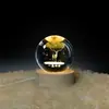 Luz de Noche 3D Astronauta Galaxia Bola de Cristal Luminosa Decoración de Atmósfera para Dormitorio Adorno Regalo Pequeño Forma de Planeta