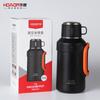 Garrafa térmica portátil de grande capacidade Huaxiang 9106 com alça dobrável inteligente em aço inoxidável 316.