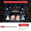 Decoração de Janela de Árvore de Natal Transfronteiriça Atmosfera Porta de Vidro Adesivo de Boneco de Neve Adesivo Eletrostático Loja de Shopping Decorações de Feriado