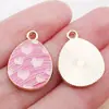 Nuevo Dibujo Animado Lindo Conejo Huevo de Pascua Goteo de Aceite Colgante de Aleación de Zinc Colgante Accesorios de Joyería para Pulsera DIY