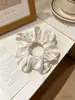 Elástico elegante para el pelo de tela de la fábrica original, scrunchie de satén estilo coreano de alta elasticidad para mujer, diadema, anillo para el pelo