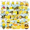 50 Pegatinas de Abejitas Pegatinas de Ventana de Primavera Transfronterizas de Amazon Festival de las Abejas Decoración de Jardín de Infancia Pegatinas para Maletas