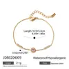 Jieding Pulsera de Acero Inoxidable Zirconia Estilo Europeo y Americano para Mujer Joyería de Lujo Ligero Gama Alta Acero de Titanio Antidesvanecimiento Joyería Estilo Caliente Transfronterizo
