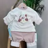 Protector de Vientre de Doble Capa de Lana de Seda con Hebilla en el Hombro para Bebé, Dibujos Animados para Bebés, Cintura Alta, Ropa de Otoño, Ropa para Bebé, Juego Nuevo