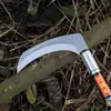 Herramientas agrícolas para deshierbar, hoz de acero al manganeso, cortadora de césped, herramientas de granja, cosechadora de maíz, cosechadora de cebollín, cosechadora de trigo, cuchillo de césped de mango largo, hoz