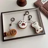 Colgante de Animales de Dibujos Animados y Frutas Llavero Decoración para Mochila de Niña Accesorios Colgantes de Conejo Oso de Peluche Venta al por Mayor