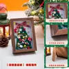 Árbol de Navidad brillante, decoraciones navideñas, adornos de escritorio, kit de material manualidades DIY de palo retorcido, artículo de regalo pequeño