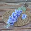 Simulación Flocado 2 Horquillas Delphinium Bodas Explosiones Violeta Flor de Pared Decorativa Estilo Nórdico jacinto Flor Falsa