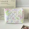Bolsa de Cosméticos Série Borboleta Colorida Fantasia Amarela Transfronteiriça, Bolsa Pequena Estilo Ins Fresco Bolsa com Contraste de Cores para Sair