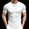 Nuevo suéter de verano de moda para hombre, cuello redondo, estampado de serpiente, camiseta base, camiseta deportiva, top de fitness para hombre, manga corta