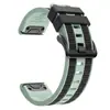 Vento Claro Adequado para Garmin fenix8 7X Pro 22MM/26MM Textura Tecida Pulseira de Relógio de Silicone Bicolor