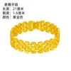 Pulsera Dorada de Moda Kaiwei con Varios Diseños Pulsera de Trébol Chapada en Oro de 24 Quilates Cadena de Reloj Ancha con Patrones Brillantes para Hombre