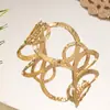Pulsera hueca geométrica de apertura personalidad de la moda para mujer disparo callejero diario