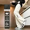 Calça Cargo Casual Solta Masculina Perna Reta Longa Impermeável à Prova de Vento Cintura Elástica Calça Longa Grossa com Forro de Veludo Masculina Outono Inverno