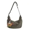 Bolso Casual de Gran Capacidad para Debajo del Brazo para Mujer 2026 Nuevo Bolso Tipo Dumpling de Primavera Correa Ancha Simple para Hombro Bolso Cruzado