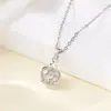 Collar de Cadena para Clavícula con Colgante de Corona de Circonita de Moda Transfronteriza Tohm para Mujer, Versátil, de Gama Alta, No se Desvanece, Lujo Accesible