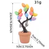 Árbol de Huevos de Pascua Transfronterizo Decoración en Maceta Adornos Huevos Manchas Impresas Creativas Arreglo de Huevos de Pascua Atrezzo de Ambiente