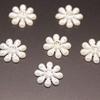 Flor de 8 pétalas 15mm meia pérola imitação ABS Floco de Neve Diamante feito à mão DIY unha boneca noiva acrílico plano