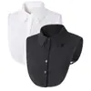 Outono e Inverno Novo Temperamento Gola Lapela Padrão de Gancho Cor Sólida Gola Falsa Meia Camisa de Chiffon Gola de Renda Fabricante Transfronteiriço Atacado
