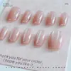 Puntas de Uñas Hechas a Mano de Longitud Corta y Mediana con Forma de Almendra para Salones de Uñas Profesionales, Productos para Uñas Hechos a Mano al por Mayor