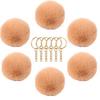 Bola de Pelo de Conejo Rex, Bola de Pelo Artificial, Accesorios para Joyería DIY, Llavero, Colgante de Bola de Pelo de Imitación, Esponjoso Creativo