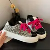 Zapatos de Lona con Estampado de Leopardo Retro Resistentes al Desgaste para Mujer 2026 Otoño Nuevo Estilo Tendencia Versátil Bloque de Color Diseño de Zapatos Casuales