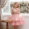 Vestido de princesa para niñas europeas y americanas, vestido de niña de las flores, falda tutú para boda, vestido de noche para presentadora de piano, estilo occidental