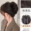 Peluca con cabeza de albóndiga, barba de dragón, flor, capullo, pinza para el cabello, disco, aumenta el volumen, simulación de cabello, red superior craneal alta, peluca roja, anillo para el cabello