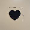 Parches Bordados Termoadhesivos con Forma de Corazón Multicolor y Multitamaño, Parches de Bordado para Computadora DIY, Accesorios de Tela
