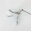 Xingzhi pluma de gato diadema multirreemplazo Campanilla palo de gato juguete para gato pluma de pavo suave suministros para gatos mascotas