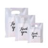 Bolsa de Mão Lisa de Quatro Dedos Sacola de Compras de Loja de Roupas de Plástico Presente de Alto Nível Transfronteiriço Bolsa de Joias em Estoque