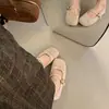 Zapatos Mary Jane calzado exterior hebilla de zapato temperamento más terciopelo nuevo estilo zapatos de noche de una correa individual otoño e invierno versión coreana 2026 zapatos de pelo mujer