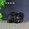 Cuero Madera Gris Adornos de Talla de Madera de Ébano Tallados a Mano, Regalos Artesanales, Bolas de Salud de Talla de Madera Maciza para Regalar