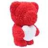 Fabricantes de fuerza Oso de rosa del Día de San Valentín Flor artificial Flor de jabón Flor eterna creativa Oso de abrazo Regalo de Navidad